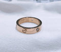 Cartier Rose Gold Diamond Ring love