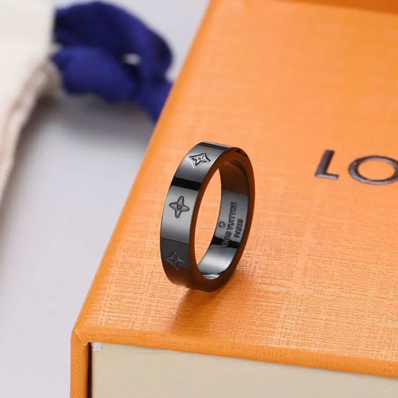 Louis Vuitton Black Titanium Ring