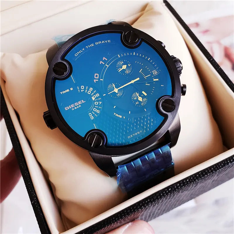 Diesel Blue Chronograph Watch - Hình 4