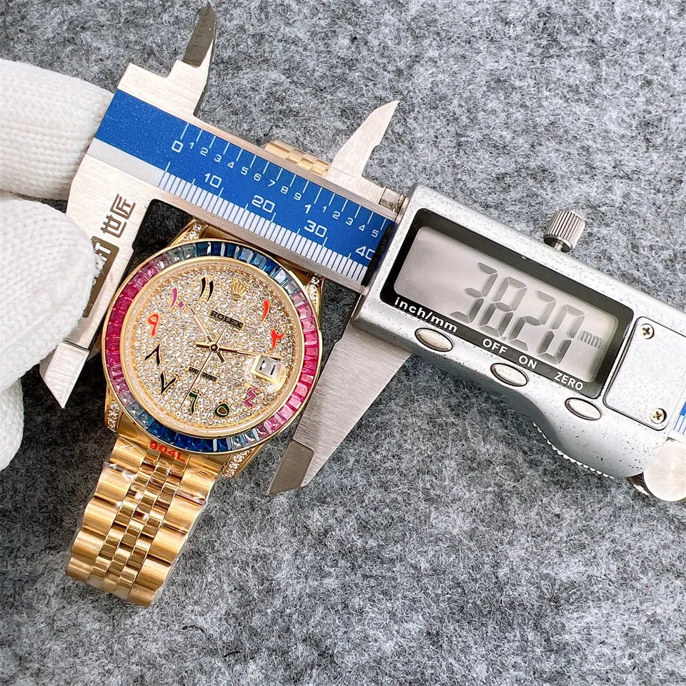 Rolex Gold Rainbow Diamond Dial - Hình 7