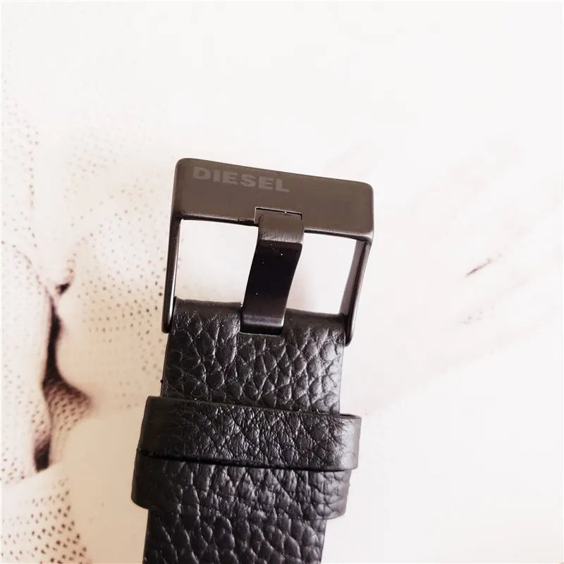 Diesel Orange Dial Leather