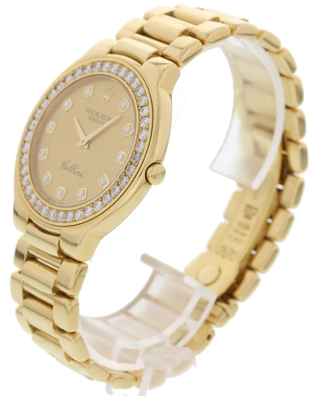 Rolex Cellini Gold Diamond Bezel