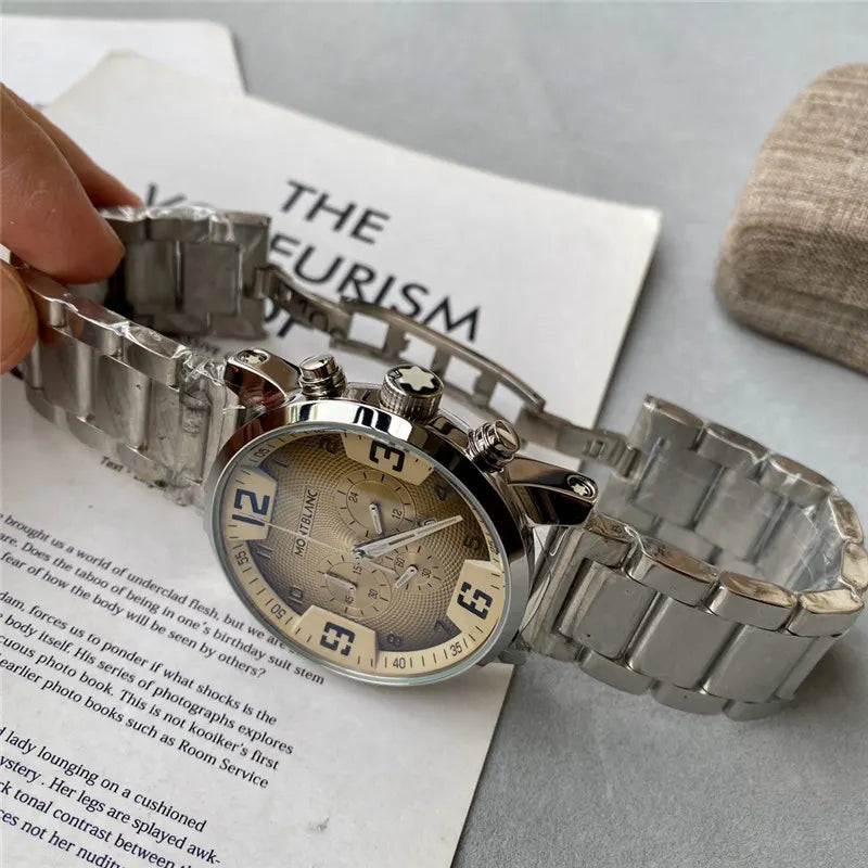 Montblanc Gold Dial Watch - Hình 2