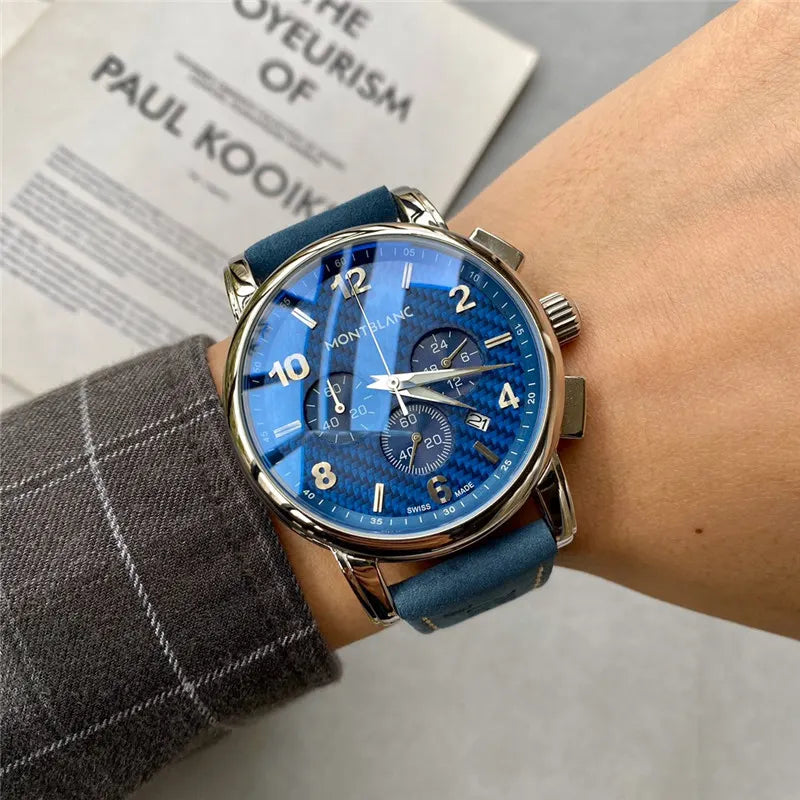 Montblanc Blue Carbon Dial