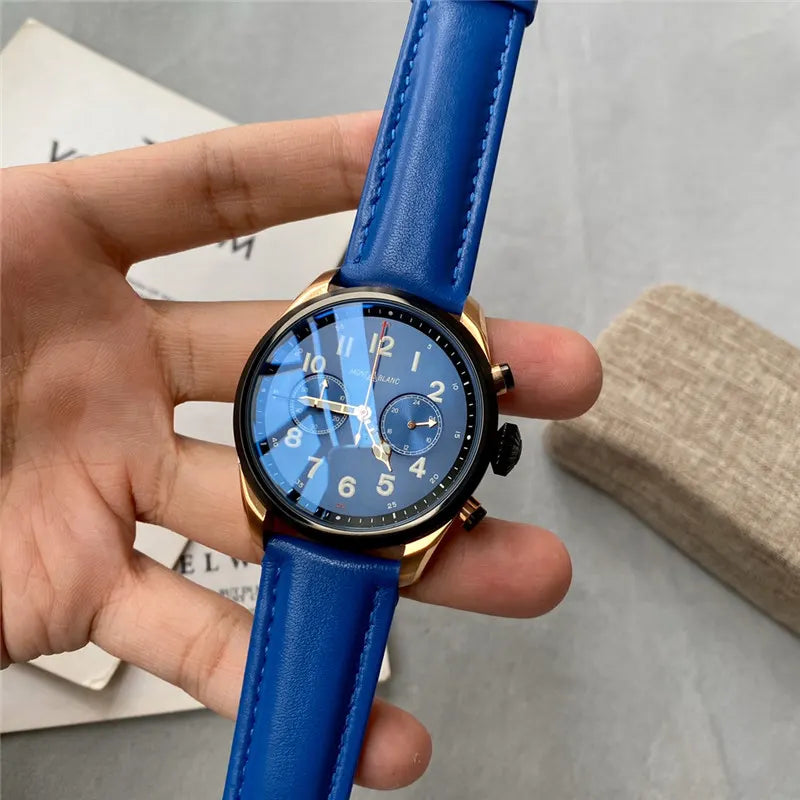 Montblanc 1858 Blue Dial - Hình 4