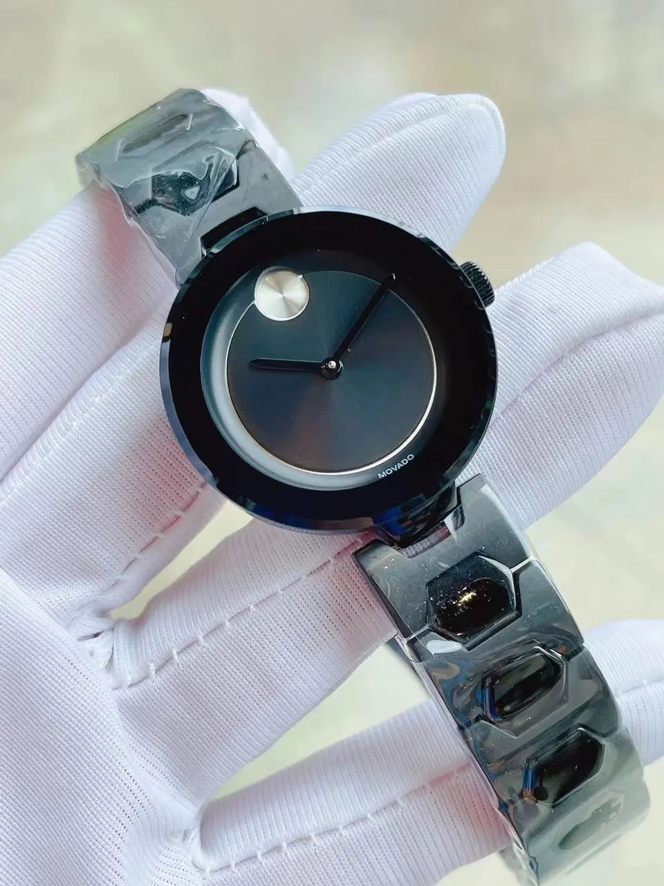 Movado Blue Dial Stainless Steel - Hình 4