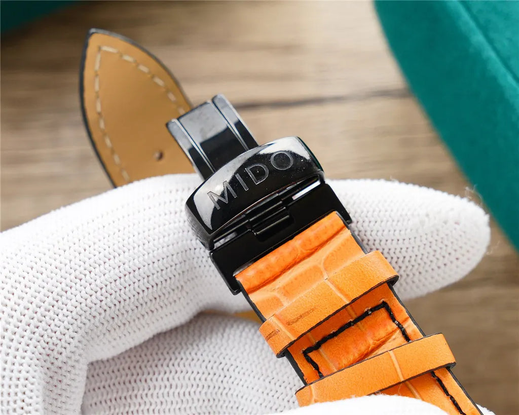 multifort Mido Black Orange Chronograph - Hình 4