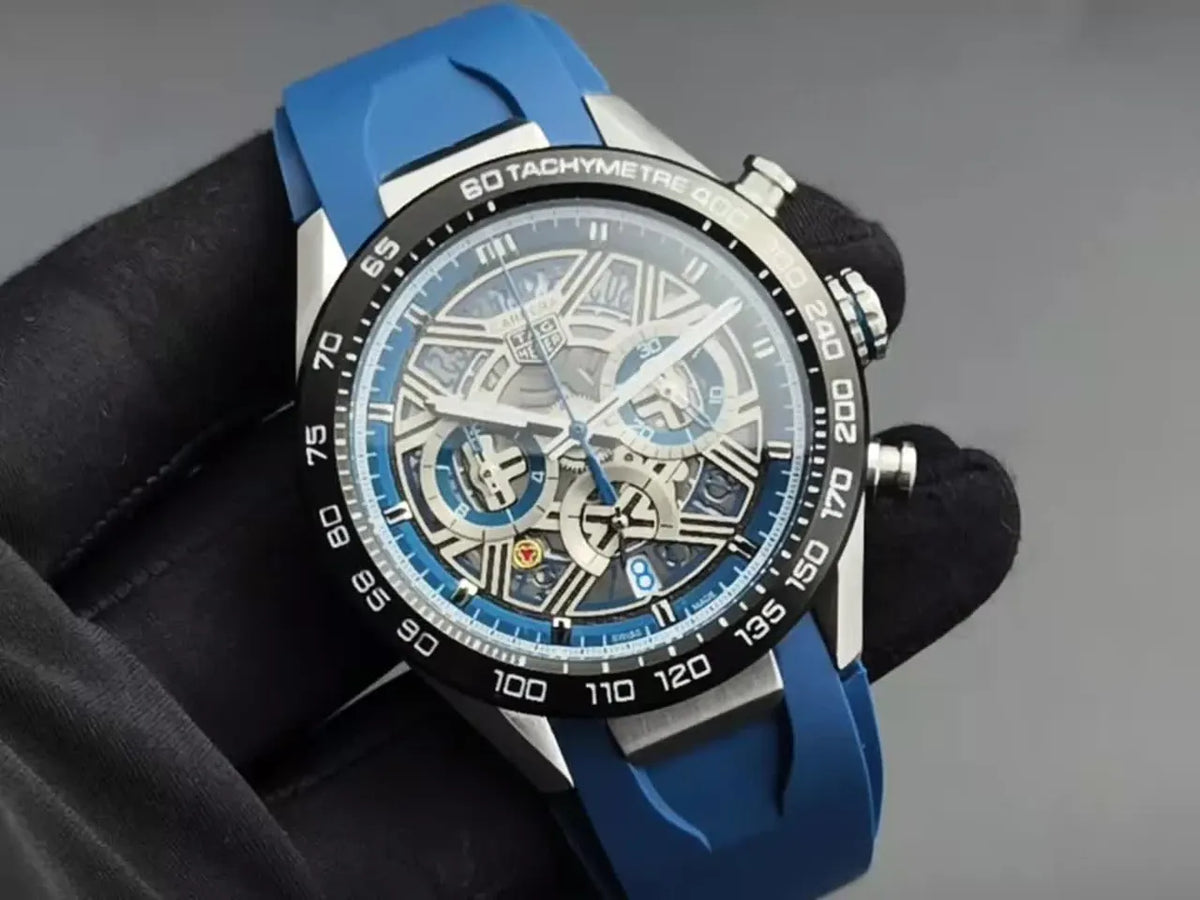 Carrera Blue Rubber Chronograph
