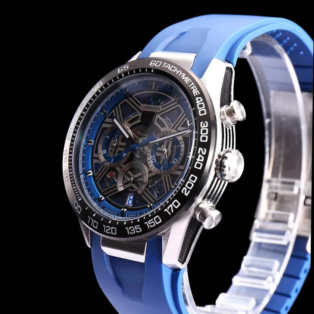Carrera Blue Rubber Chronograph - Hình 2