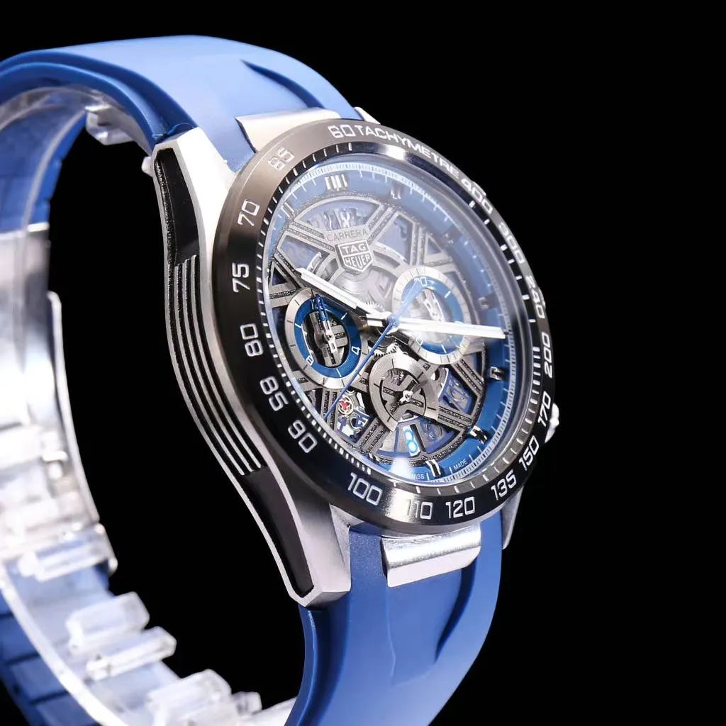 Carrera Blue Rubber Chronograph - Hình 3