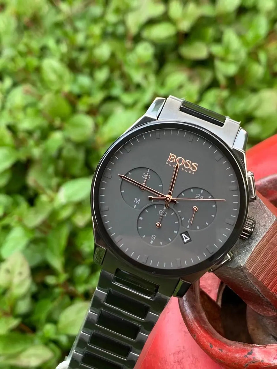 BOSS Gray Dial Steel Bracelet - Hình 6