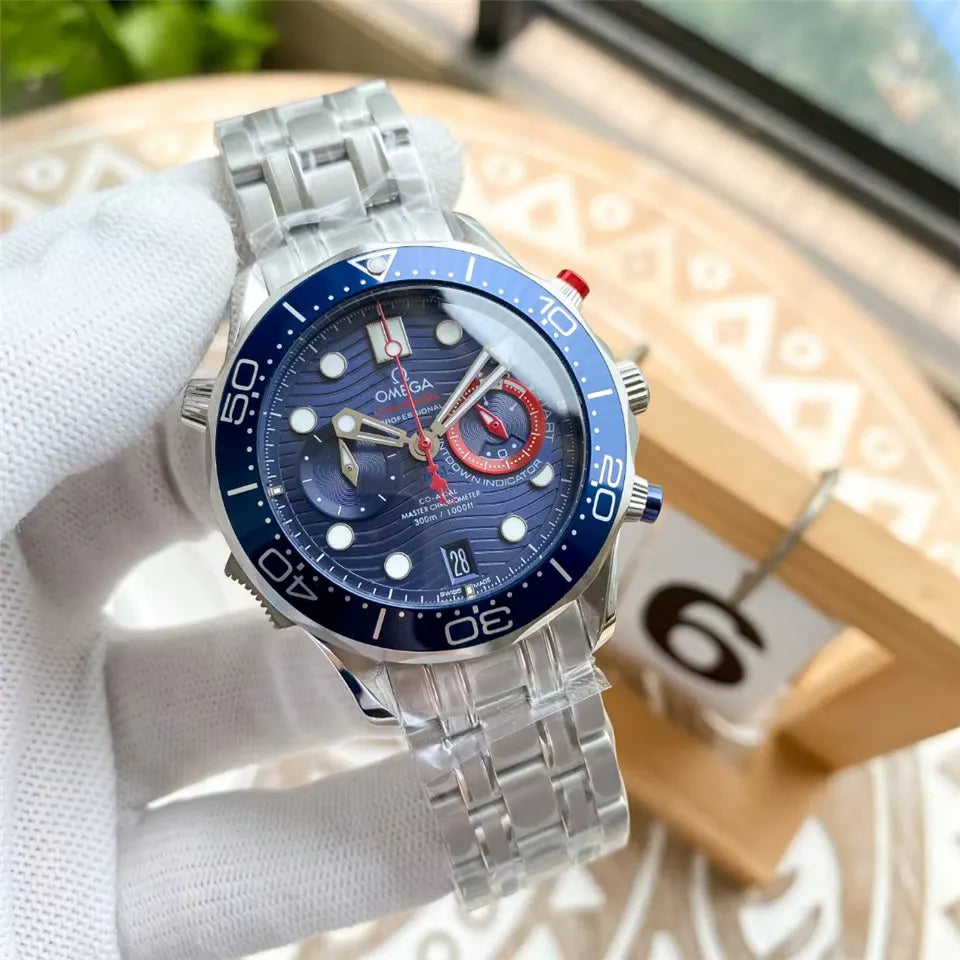 Omega Blue Wave Chronograph