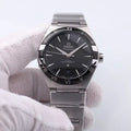 Omega Black Dial Steel Watch