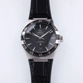 Omega Black Dial Leather Constellation