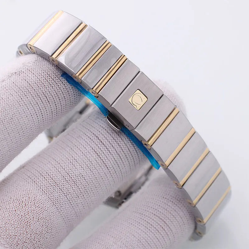 Omega Champagne Diamond Watch - Hình 2