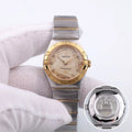 Omega Two-Tone Champagne Diamond Dial