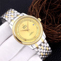 de Omega Gold Dial Steel Watch