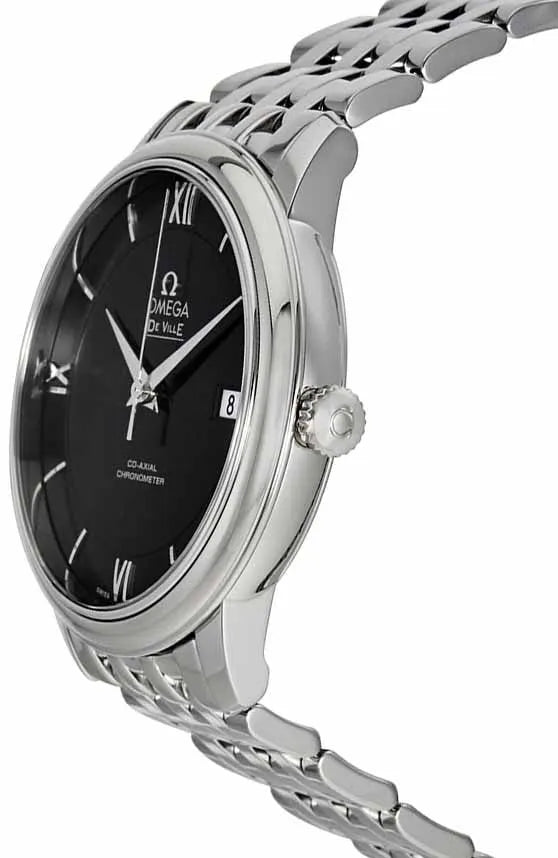 Omega Black Dial Steel Chronometer - Hình 2