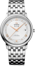 de Omega White Dial Steel Watch