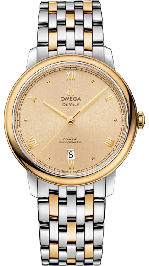 Omega Champagne Two-Tone Steel