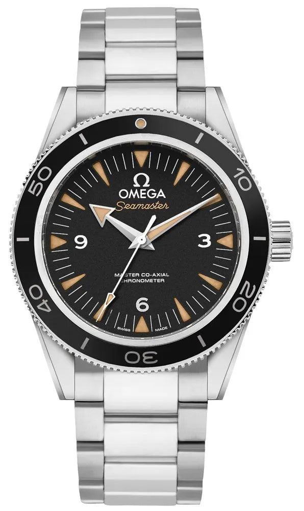 Omega Black Dial Steel Bezel