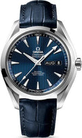 Omega Blue Dial Leather Annual