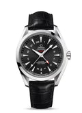 Omega GMT Black Leather