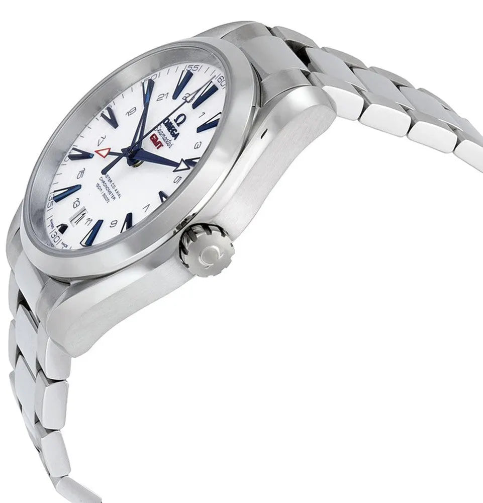 blue Omega Seamaster GMT White Dial - Hình 2
