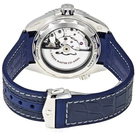 co Omega Seamaster Blue Leather