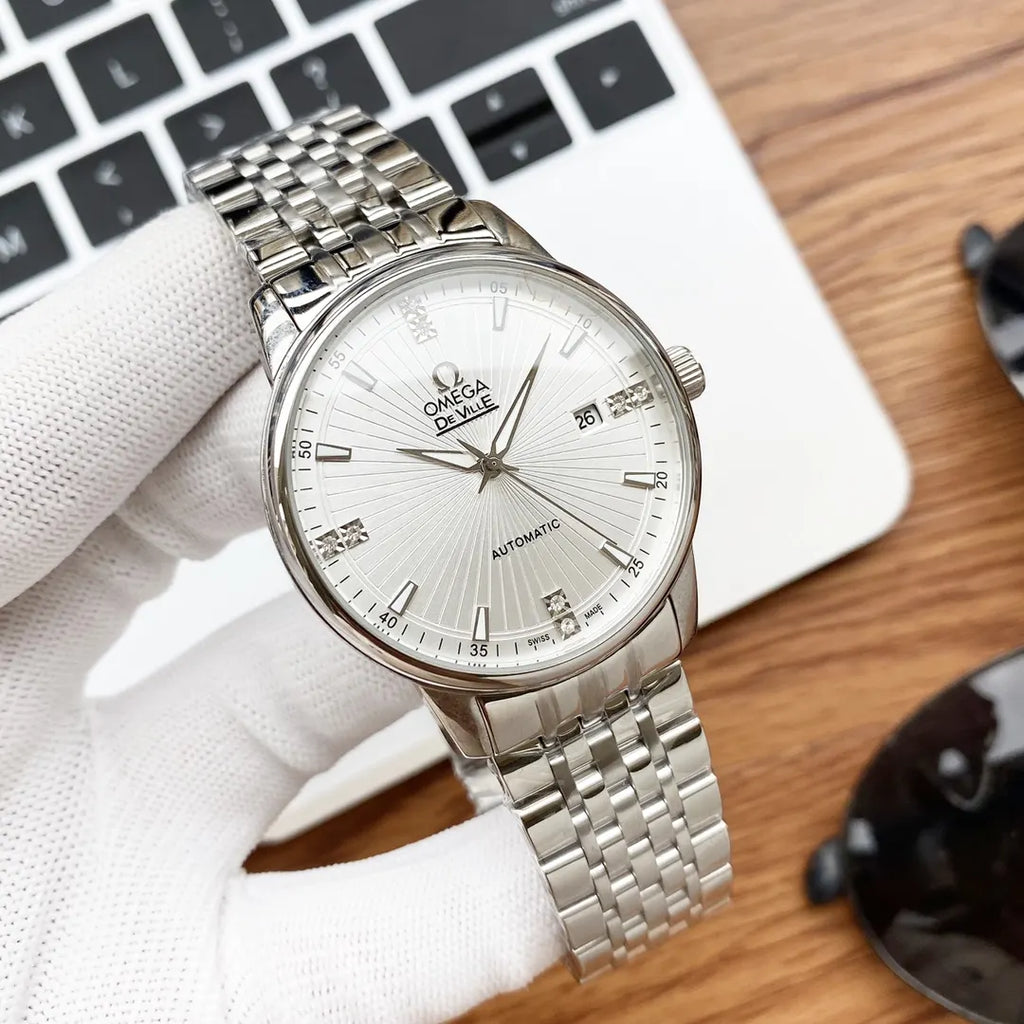 Omega De Ville Silver Dial steel
