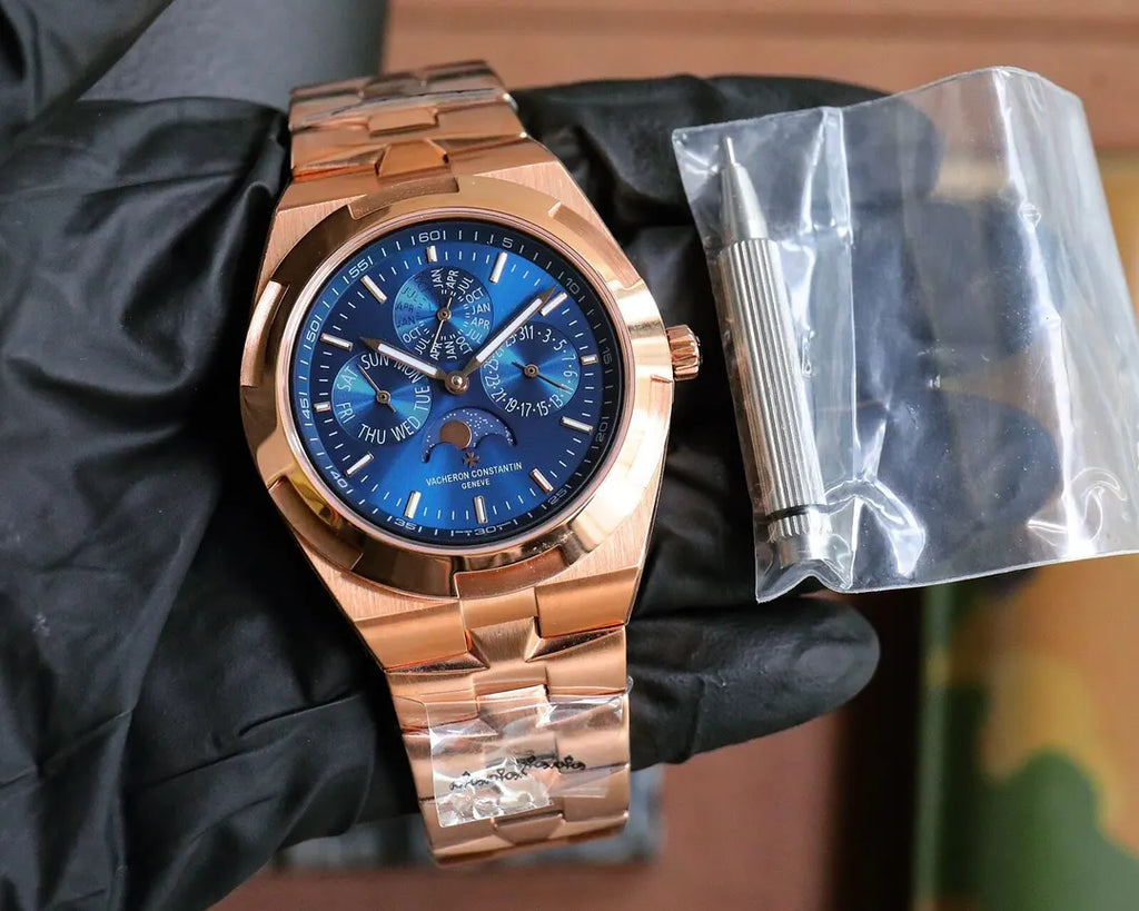 Vacheron Constantin Rose Gold Blue - Hình 8