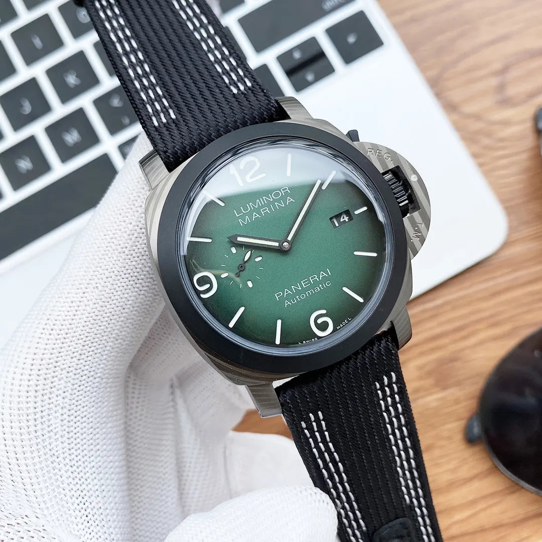Panerai Green Dial Black Strap - Hình 2