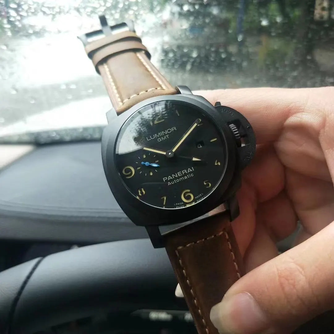 Panerai Luminor GMT Black Leather - Hình 2