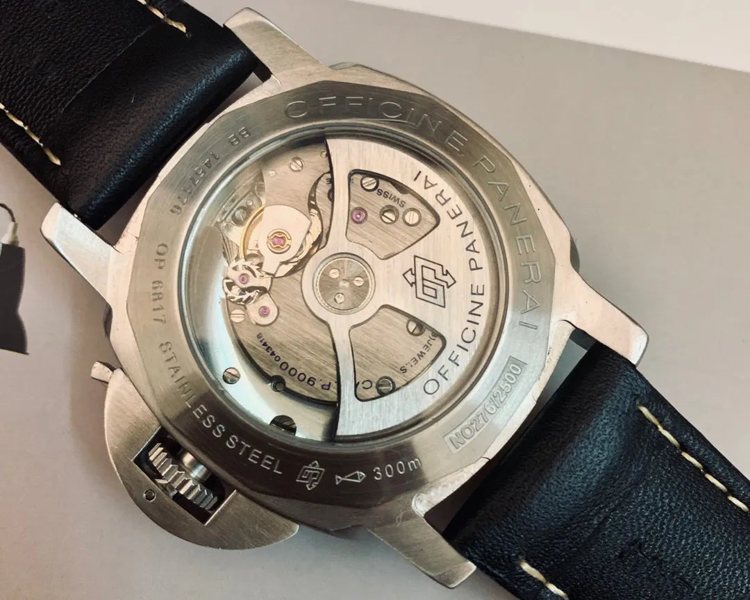 luminor marina Panerai Black Dial Leather - Hình 2