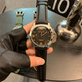 Panerai Black Leather Watch