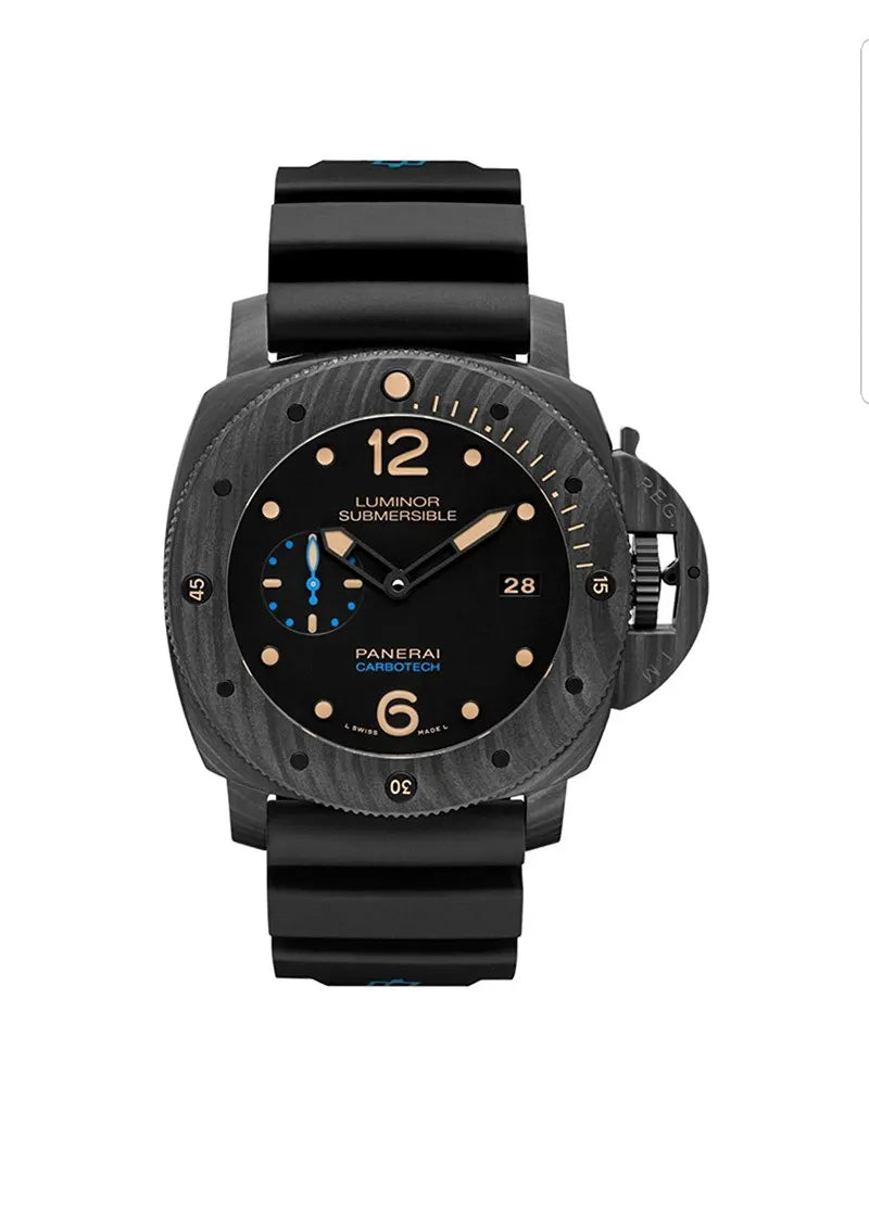 luminor Panerai Carbotech Black Rubber