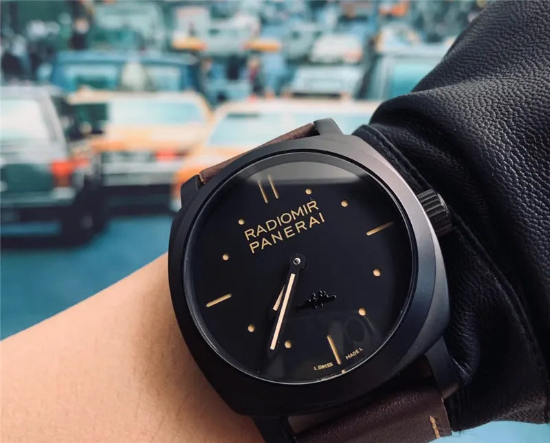 Panerai Black Seal Brown Leather - Hình 5