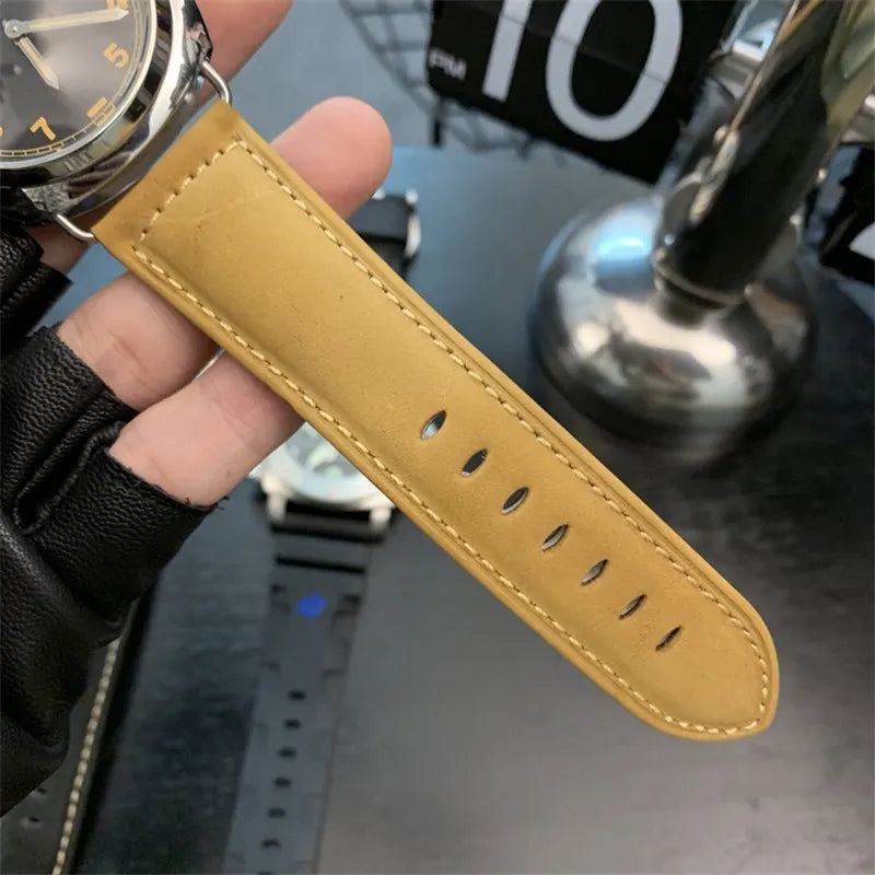 Vintage Style Black Dial Watch - Hình 4