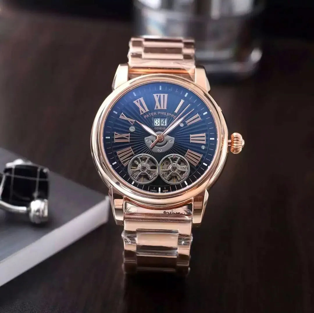 Patek Philippe Rose Gold Blue Face