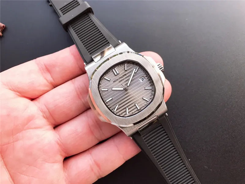 black Patek Philippe Grey Dial – Patek Philippe Grey Dial – Black