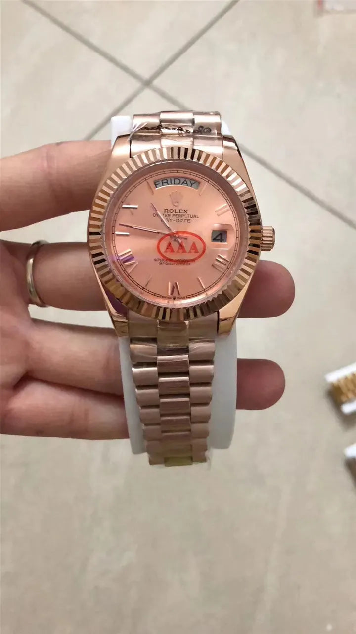 day Rolex Gold Fluted Champagne - Hình 3