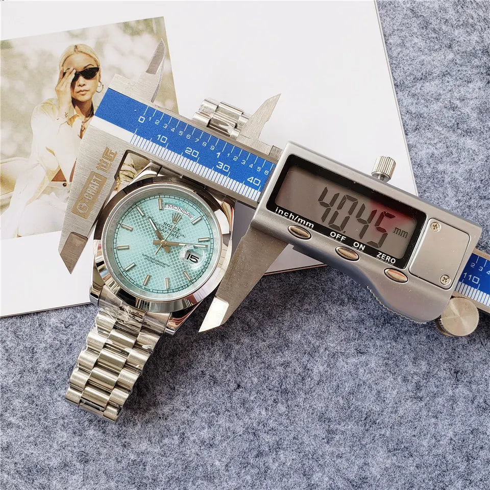 Rolex Silver Steel Tiffany Blue - Hình 2