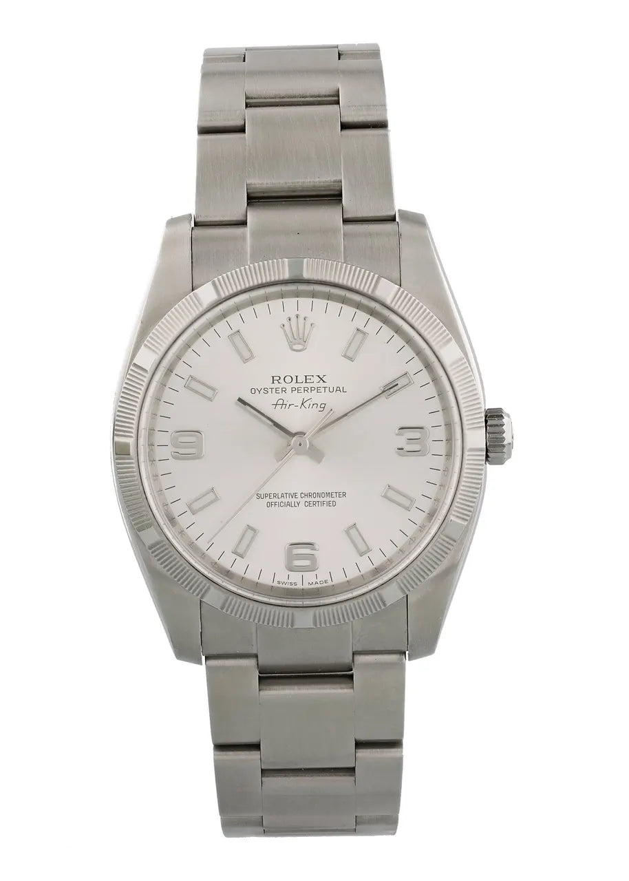 Rolex Air-King Silver Baton Dial - Hình 2