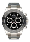 ice Rolex Daytona Steel Black Dial