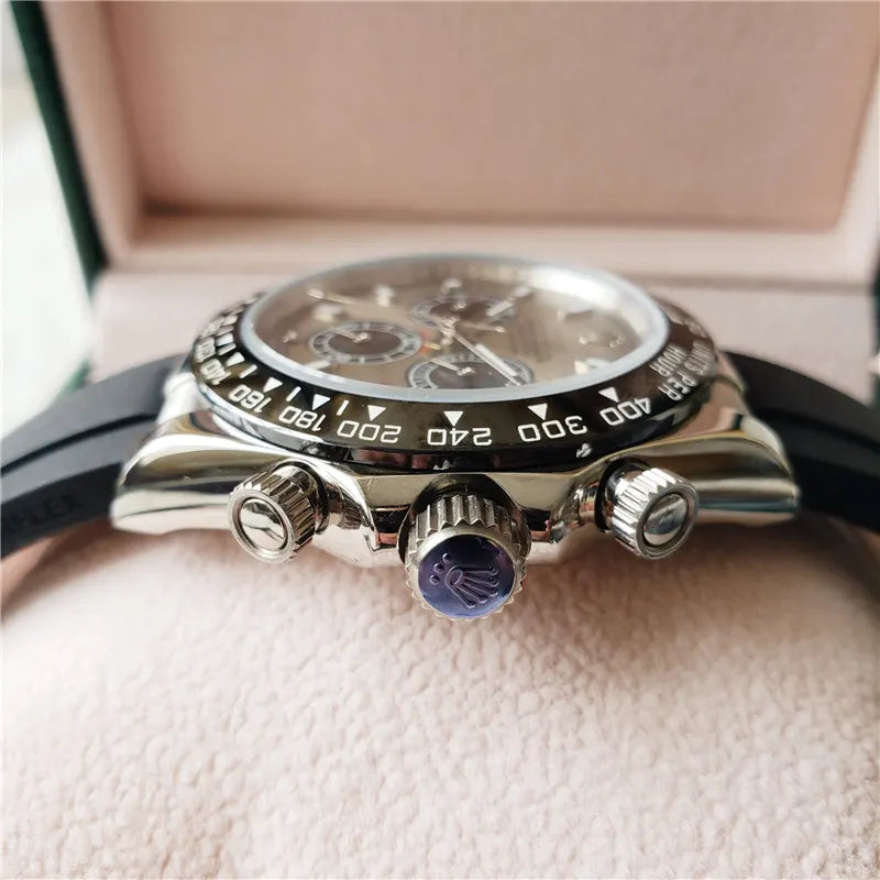 Daytona Silver Dial Rubber - Hình 3