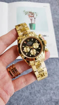 full Rolex Daytona Gold Black Dial