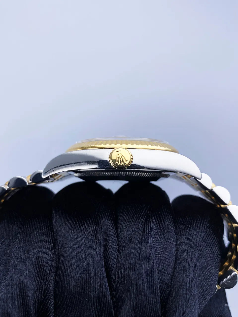 datejust Rolex Two-Tone Black Diamond - Hình 4