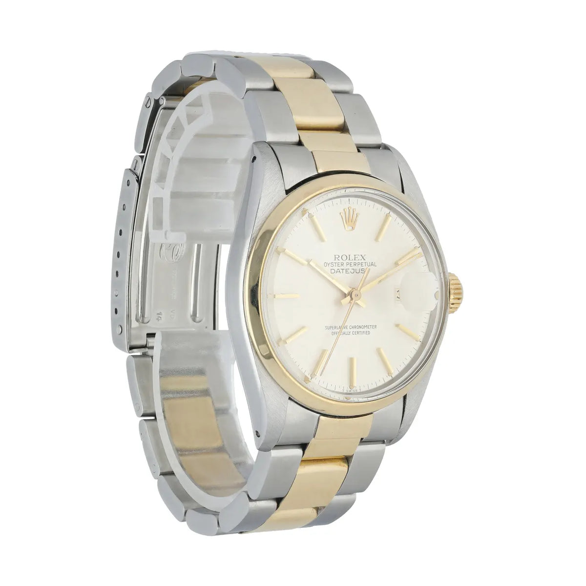 datejust steel Rolex Two-Tone Silver Dial - Hình 2