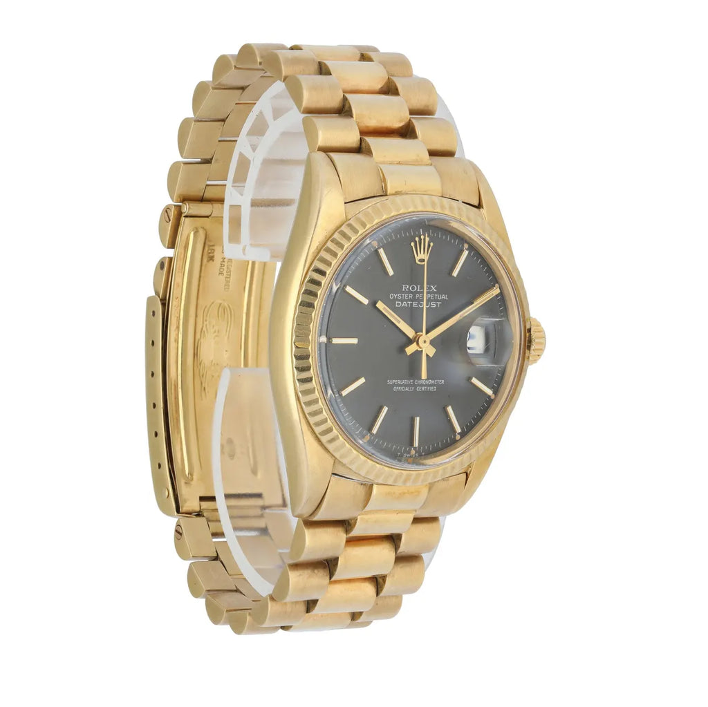 Rolex Datejust 36 Gold Black - Hình 4