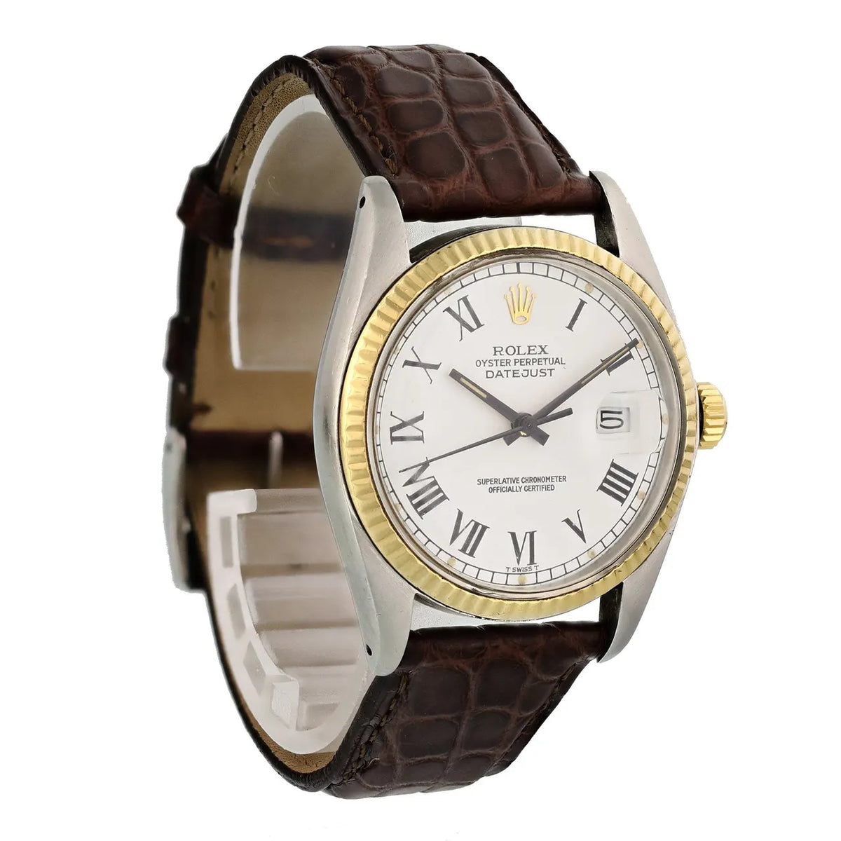 Rolex Datejust White Roman Leather - Hình 4